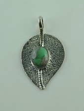 Sterling Silber Anhänger natürlicher Variscit aus den USA Utah