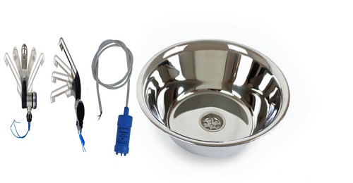 Spülbecken rund 24cm camping - spülbecken,