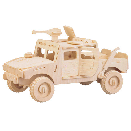 Militärwagen holzbausatz - 3d,
