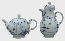 Heinrich Höchst Amalienburg  Teekanne & Kaffeekanne  Strohblume  Indisch Blau