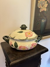 Vintage Kochtopf Asta Fissler Porzellan Wildrose Villeroy & Boch