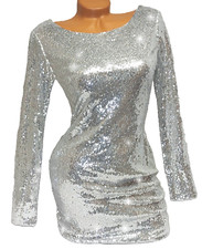 Partykleid Pailletten Kleid