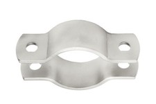 Edelstahl Rohrschelle nach DIN 3567 in VA 1.4301 Doppelrohr Schelle Schellen 