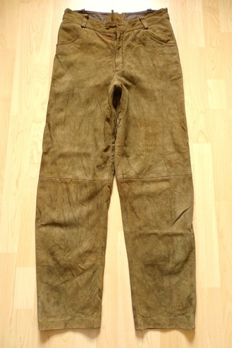 Echtleder hose damen braun - echtleder,