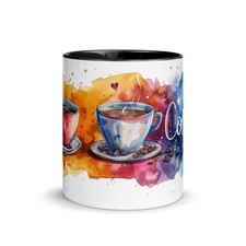 Tasse mit farbiger - , innenseite
