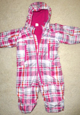 Schneeanzug 80 Herbst Winter Kinder Mädchen  Anorak Kaputze pink rosa Overall