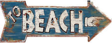 Blechschild "to Beach" Hinweis