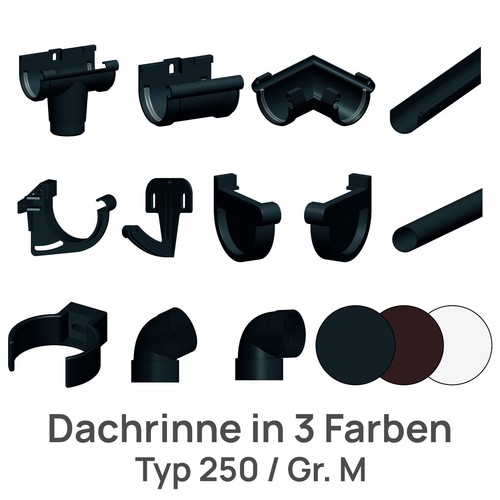 Dachrinne regenrinne typ250 - dachrinne,
