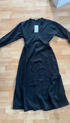 Zara schwarzes midikleid - zara,