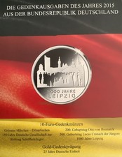 Brd euro gedenkmünzen 2015 - 10,
