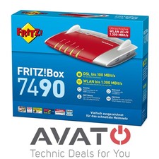AVM FRITZBox 7490 VDSL ADSL Modem Gigabit WLAN MESH MODEM DEUTSCHE VERSION