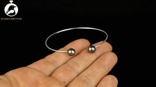 925 Silber Armreif mit