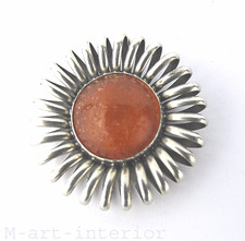 Art Deco Bernstein Silber