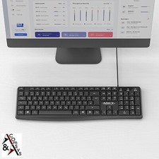 Tastatur USB Wasserdicht Gaming Keyboard QWERTZ DE Verkabelt für PC Mac PS4 Xbox