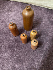 5 Antike Steingutflaschen