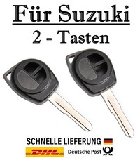 2x Ersatz Autoschlüssel Gehäuse für Suzuki 2-Tasten Fernbedienung KS06 - HU133R
