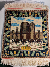 Teppich BAKU Aserbaidschan Kamel Karawane Deko Gebetsteppich ca. 40 x 44