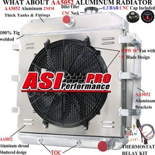 3 ROW Radiator+Shroud Fan For