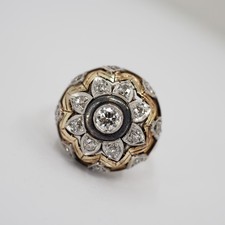 ART DECO DIAMANTRING IN