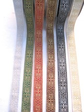 5 m Borte Mittelalter Kirche  = 1,50/m Farbauswahl