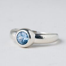 Silber Ring 925 Blauer Stein