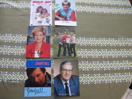 Stück autogrammkarten - 6,