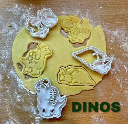 Dinos weihnachten ausstecher - dinos,