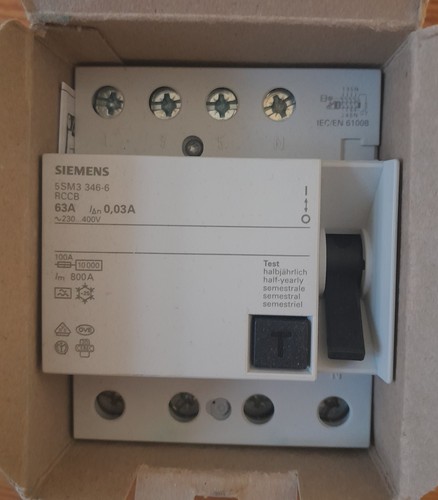 Siemens schutzschalter 5sm3 - siemens, fi-schutzschalter