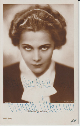 Gerda maurus orig sign - maurus., ak