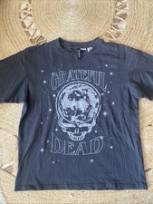 Devided / T Shirt mit Skelett ?und Glitzersteinchen / Greatful Dead