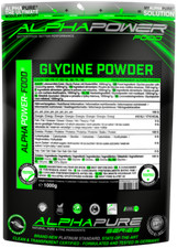 ALPHAPOWER FOOD® PREMIUM Glycin Pulver 1kg vegan 100% pure bioaktive Aminosäure