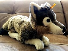 Hübscher Steiff  Wolf "Snorry" 069284 grau meliert 40 cm Schlenkertier