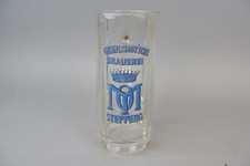 uralt Bierglas Gräfl. v. Moy`sche Brauerei Stepperg - dick aufgelegt 10/20 L.