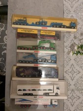 Wiking Konvolut Tiefladesattelzug mit Ladung, 505   1:87 , und weitere 