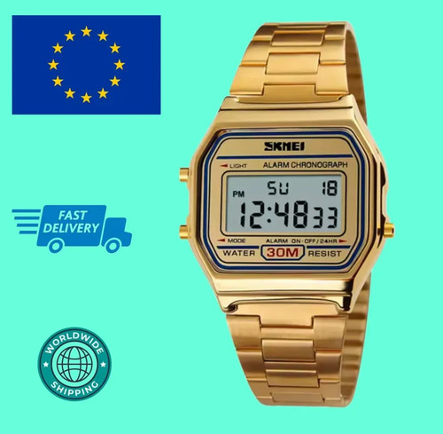 Skmei retro vintage - vintage, led