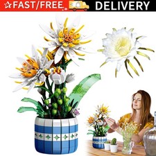 Bauklötze Blume 835 PCS zum Selbermachen Deko Regal Schreibtisch ohne Kleben 