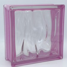 Design Glasbausteine AQUA Reflex Amethyst, 19 x 19 x 8 cm - 6 Stück