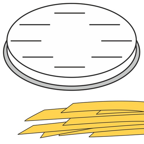 Fettuccine nudeltülle flache - fettuccine-nudeltülle,,