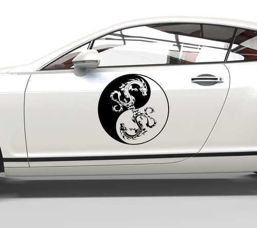 Autoaufkleber yin yang - yin, &