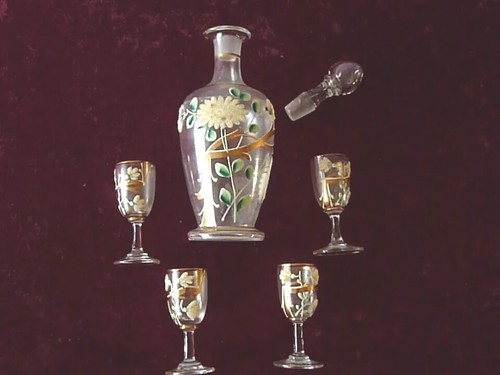 Likörservice jugendstil - likörservice,
