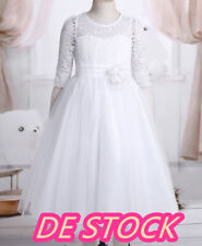 Mädchen~Festlich Spitze Blumenmädchen Kleider Kommunionkleid Hochzeit Partykleid