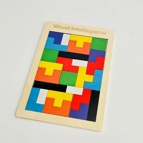 Tetris knobelspiel spiel holz - knobelspiel,