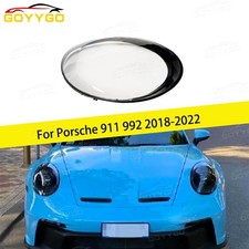 Rechts Scheinwerferabdeckungen klare Lampengehäuse für Porsche 911 992 2018–2022