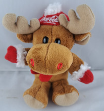 13cm Coca Cola Elch mit Bommelmütze Herstellung schätzungsweise um die 2000er