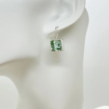 Ohrhänger Obsidian meerblau