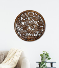 Suar Holz Schnitzerei Lotus