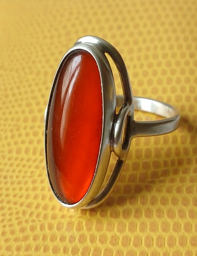 Handgefertigter ring aus 900er - ring,