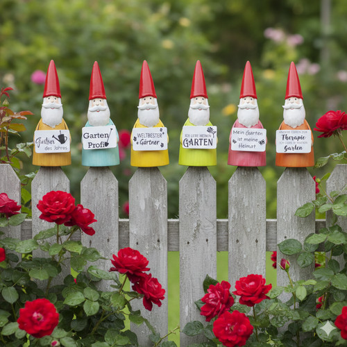 Zaunhocker gartenzwerg aus - zaunhocker,