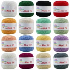 G-B Häkelgarn Strickgarn Filetgarn Filethäckeln  Basteln Baumwolle Maxi 10 100g