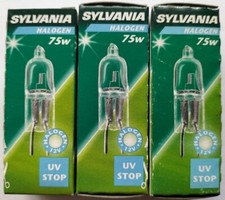 3x Halogen - Sylvania - 75 W -